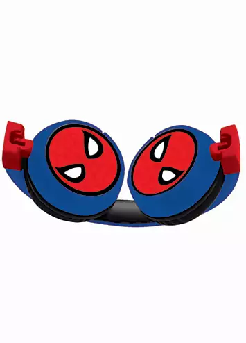 2-in-1 Bluetooth® & Wired Comfort Foldable Headphones with Kids Safe Volume - Spiderman by Marvel | Look Again