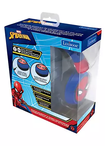 2-in-1 Bluetooth® & Wired Comfort Foldable Headphones with Kids Safe Volume - Spiderman by Marvel | Look Again