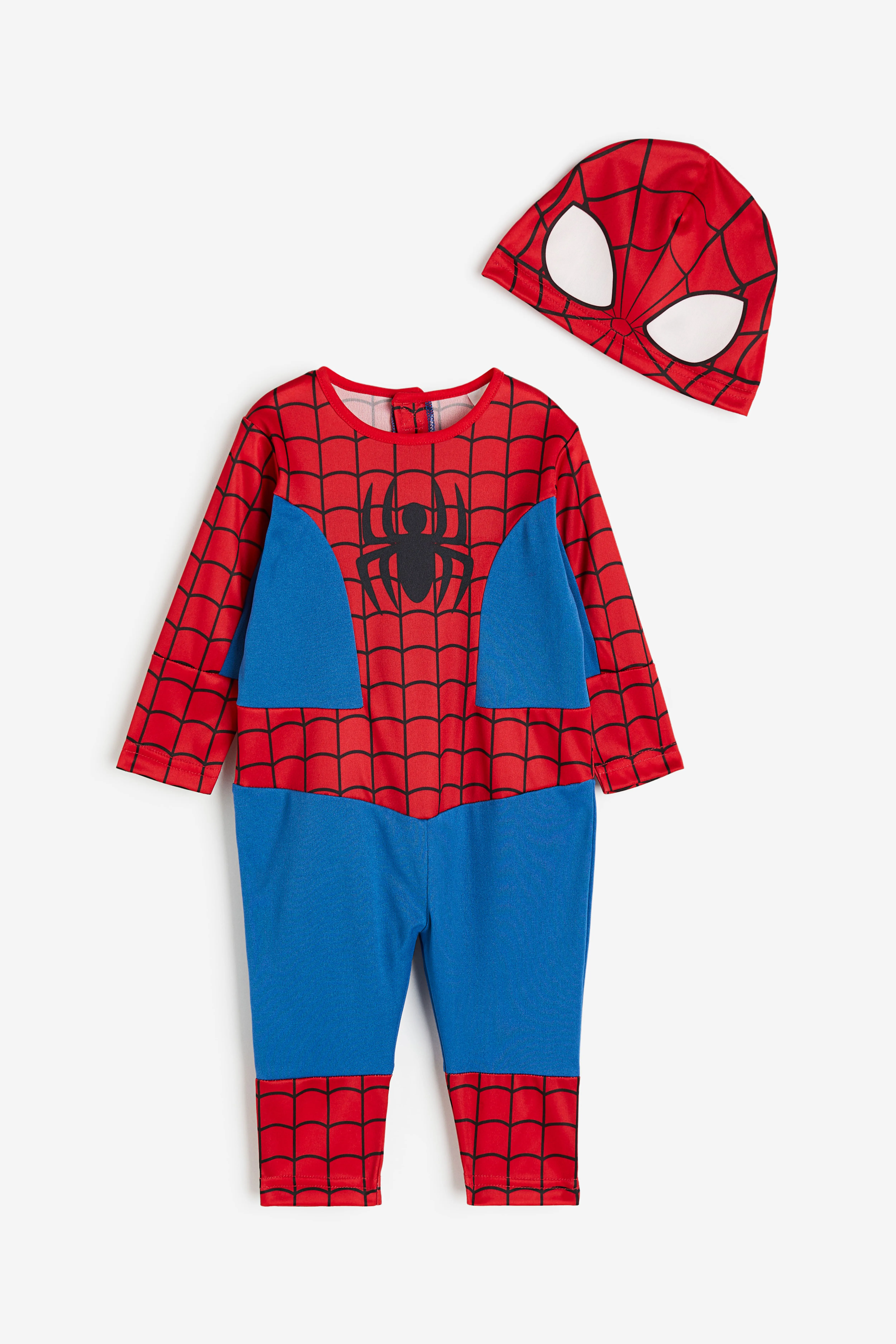 2-piece Spider-Man costume set - Round neck - Long sleeve - Red/Spider-Man - Kids | H&M GB