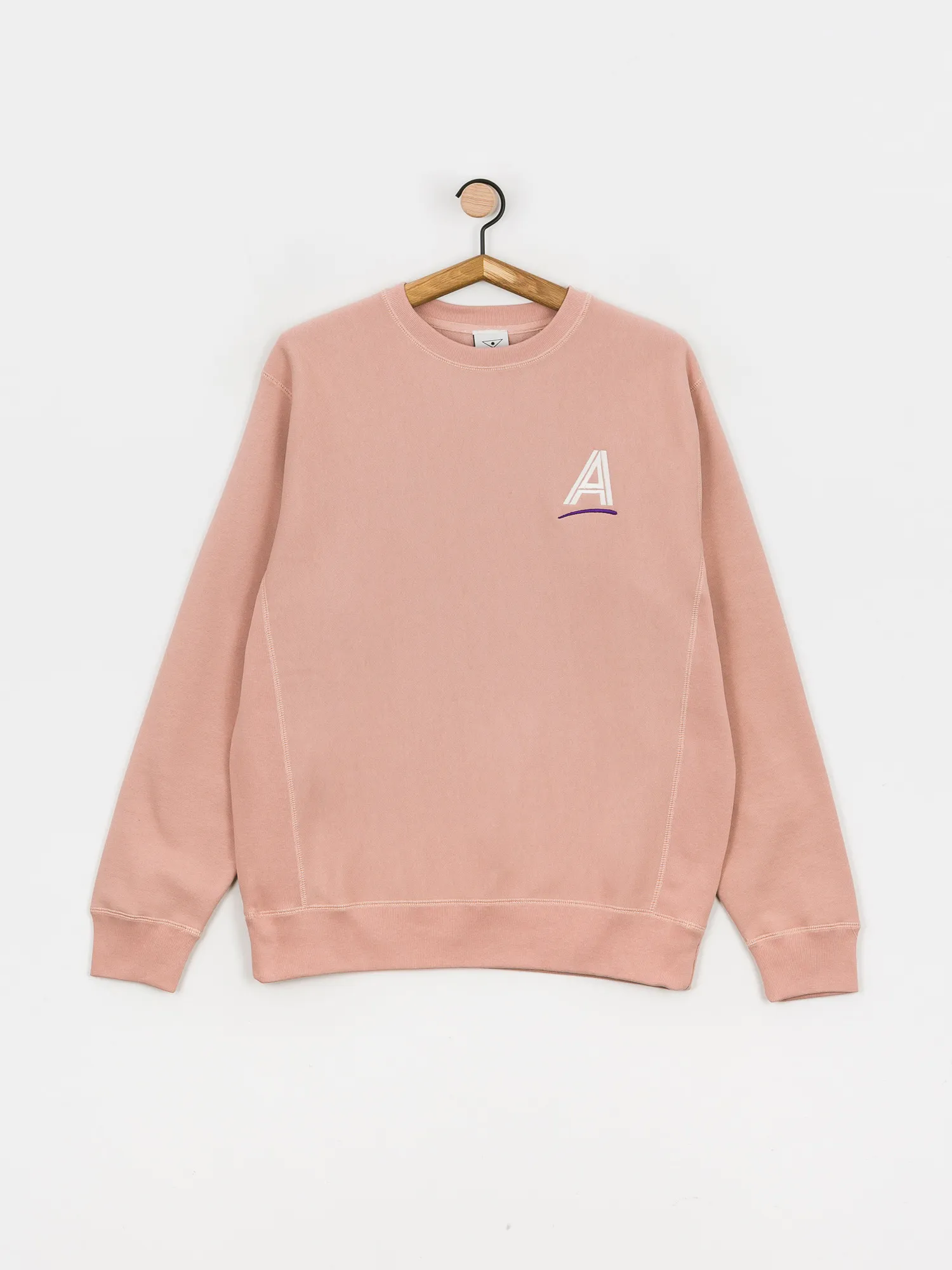 Alltimers Straight As Embroidered HD Hoodie (dusty pink)