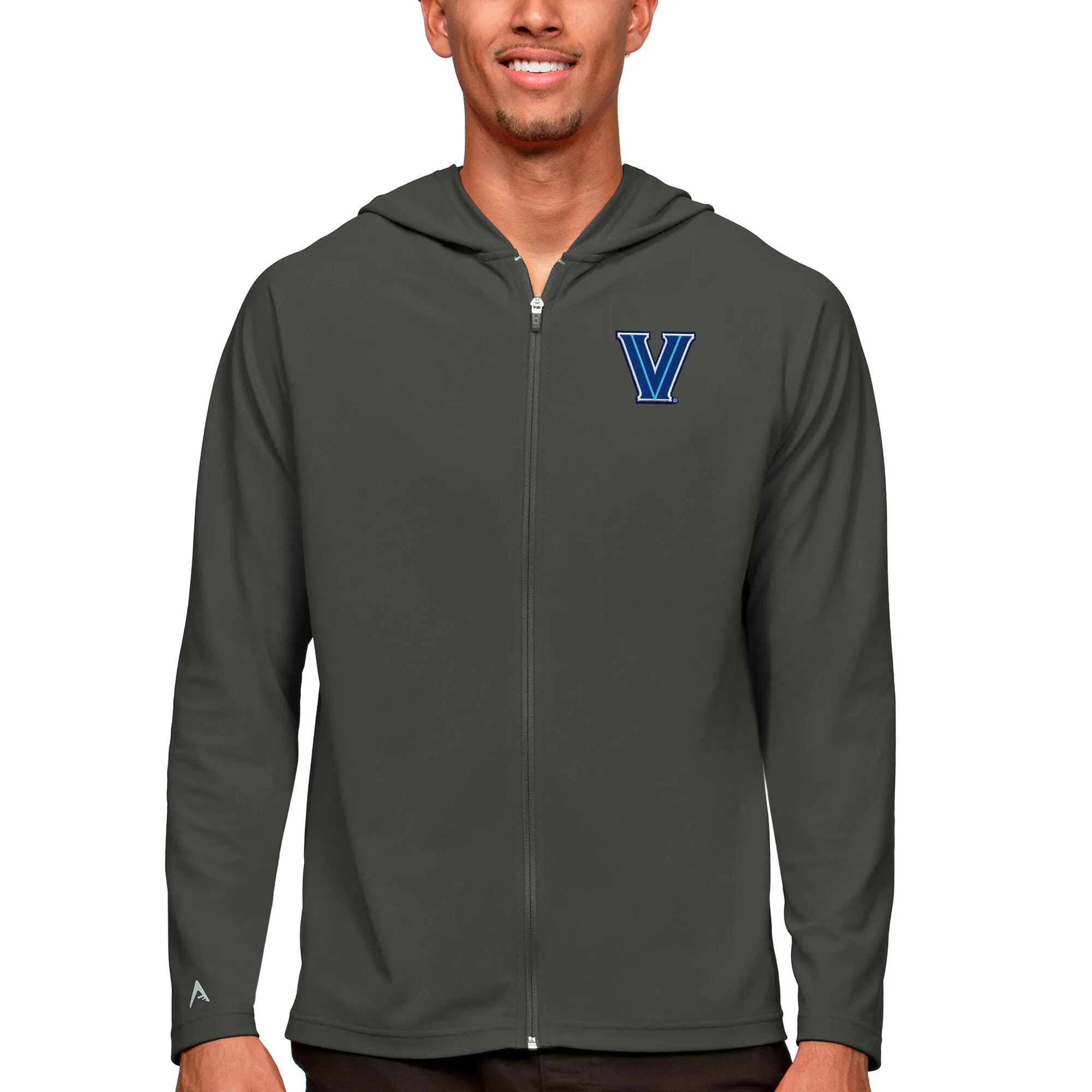 Antigua Villanova Wildcats Charcoal Legacy Full-Zip Hoodie