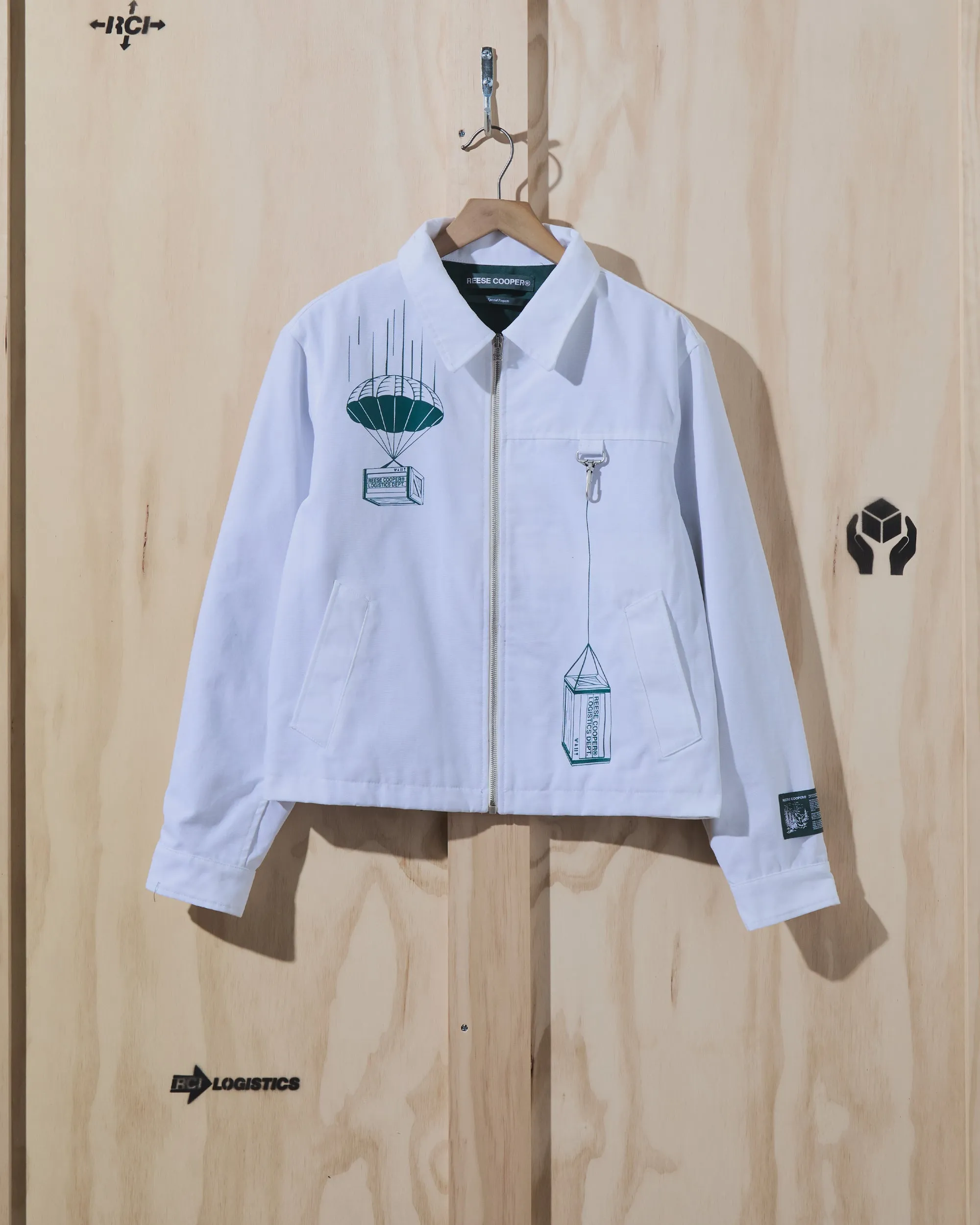 AW22 Logistics Dept. Work Jacket in White