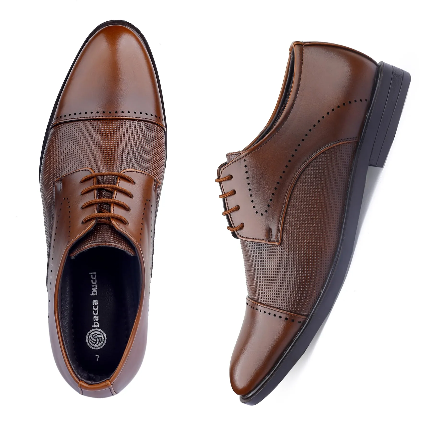 Bacca Bucci WINDSOR Formal Shoes with Superior Comfort | All Day Wear Office Or Party Lace-up Shoes