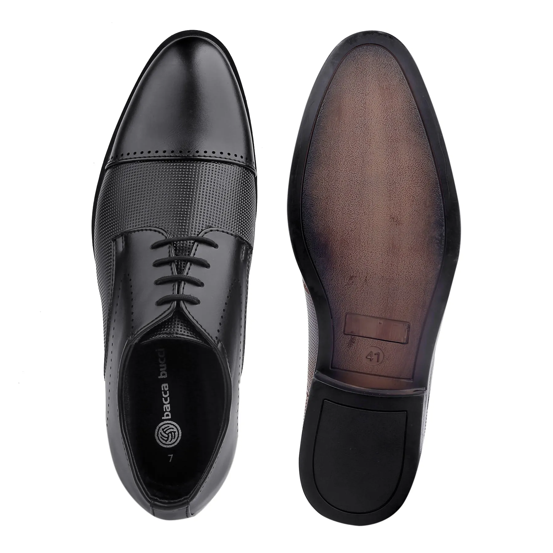 Bacca Bucci WINDSOR Formal Shoes with Superior Comfort | All Day Wear Office Or Party Lace-up Shoes