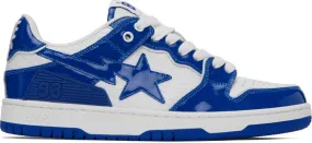 BAPE Blue & White SK8 STA #5 Sneakers