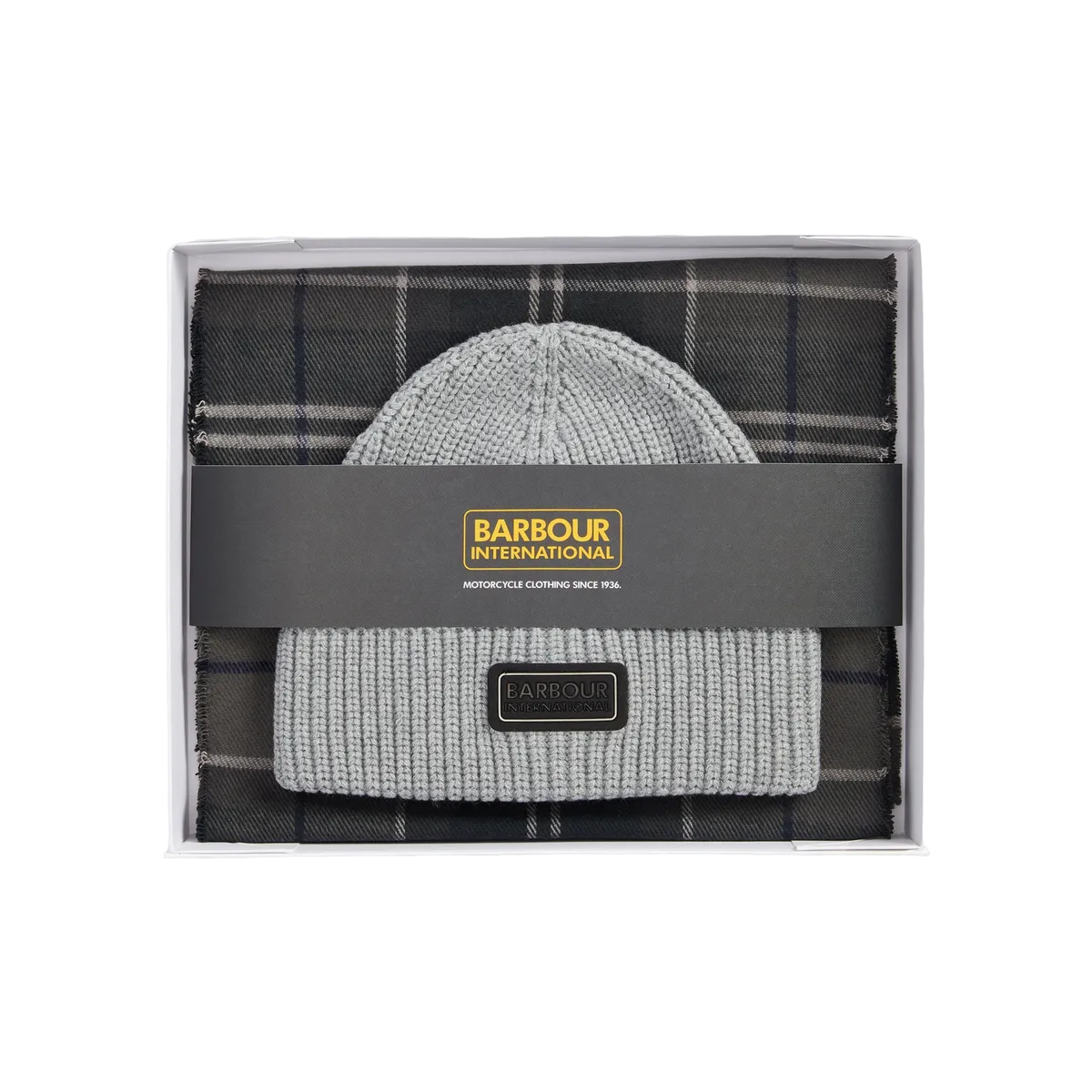 Barbour International Sweeper Beanie & Scarf Gift Set