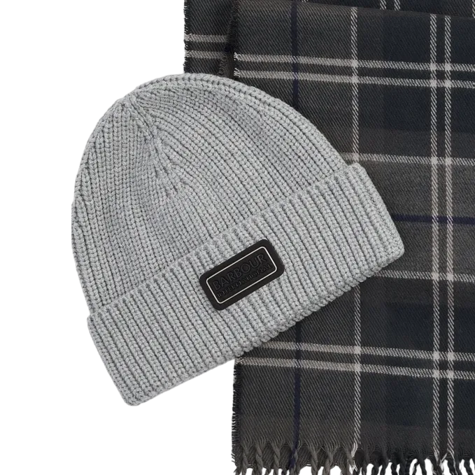 Barbour International Sweeper Beanie & Scarf Gift Set