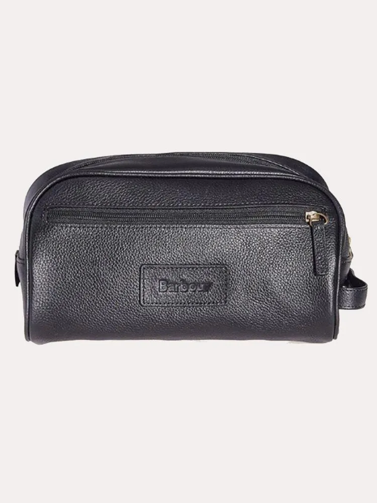     BARBOUR  Leather Wash Bag    