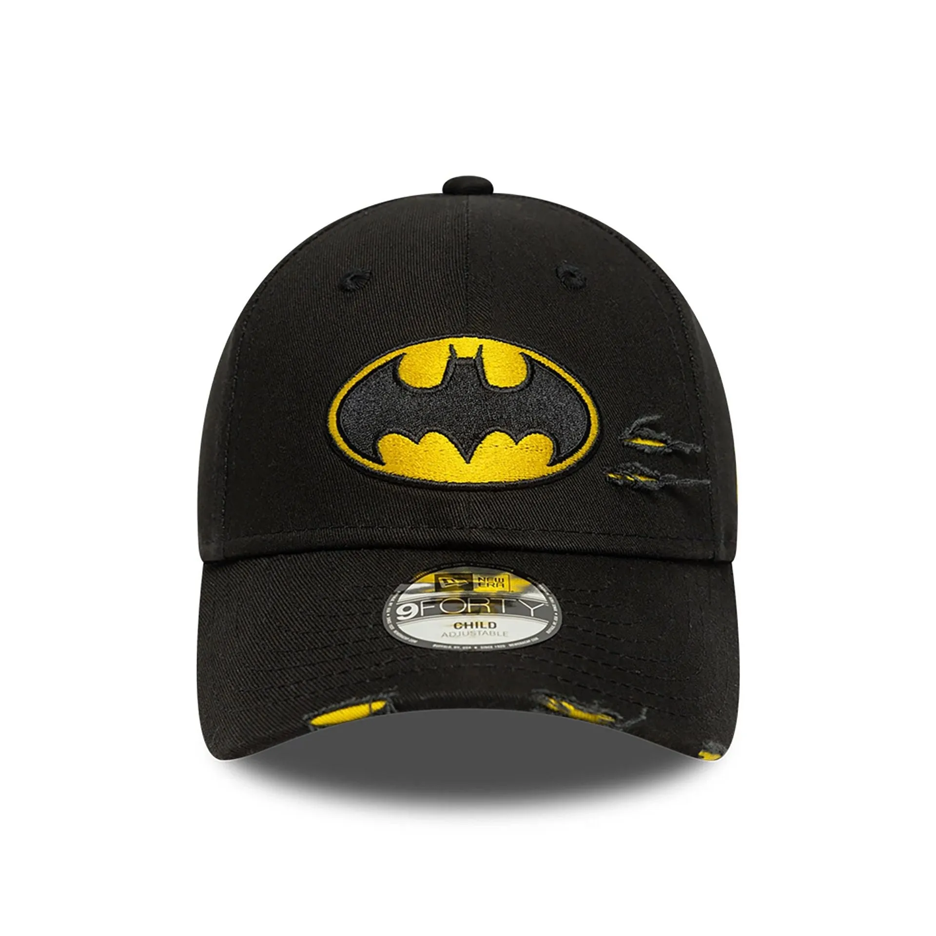 Batman Distressed Child Black 9FORTY Adjustable Cap