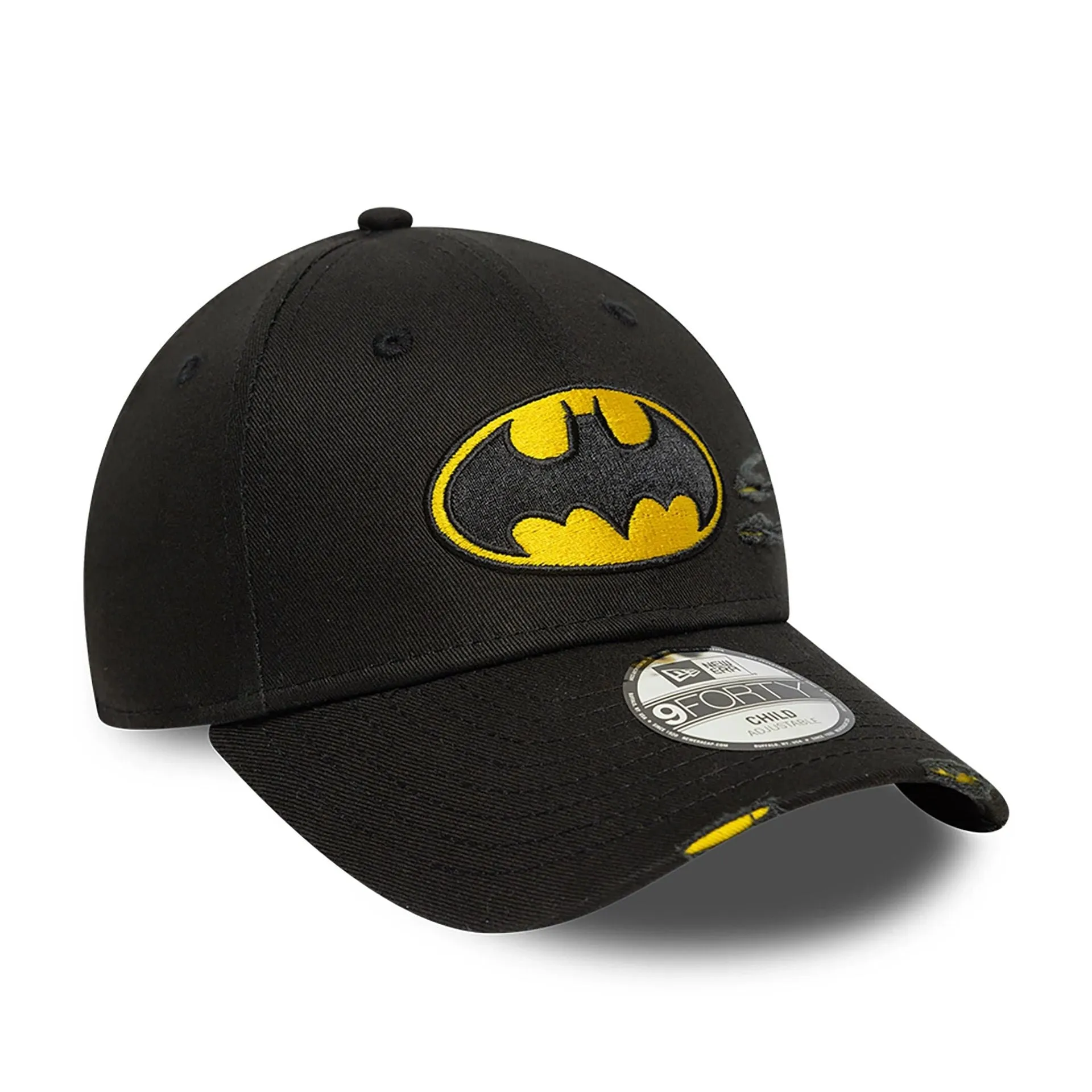 Batman Distressed Child Black 9FORTY Adjustable Cap