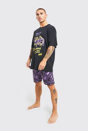 Batman Joker License Short Loungewear Set