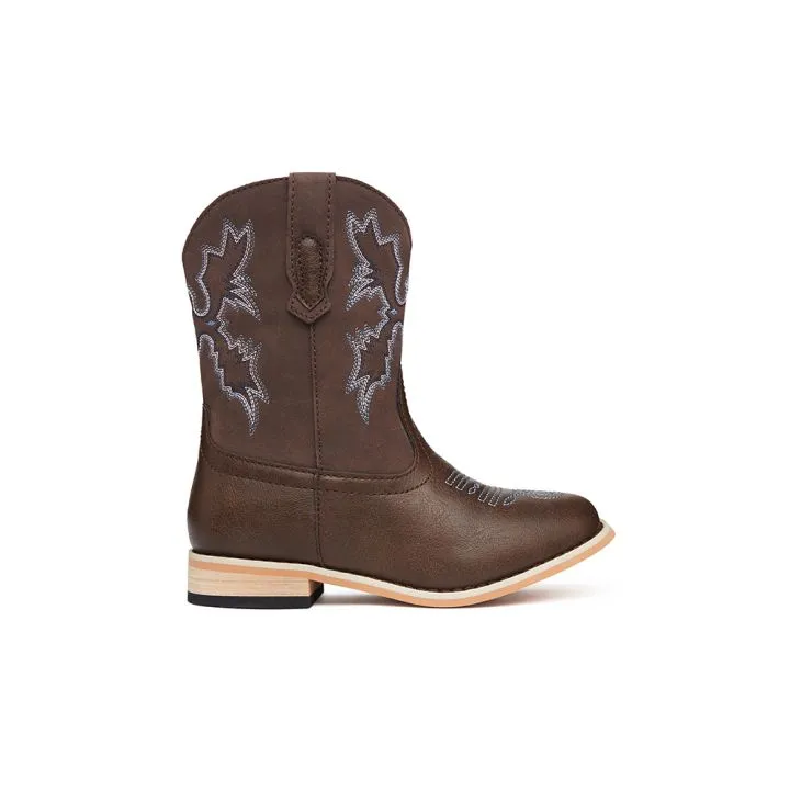 Baxter Junior Western Boot Brown