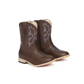 Baxter Junior Western Boot Brown