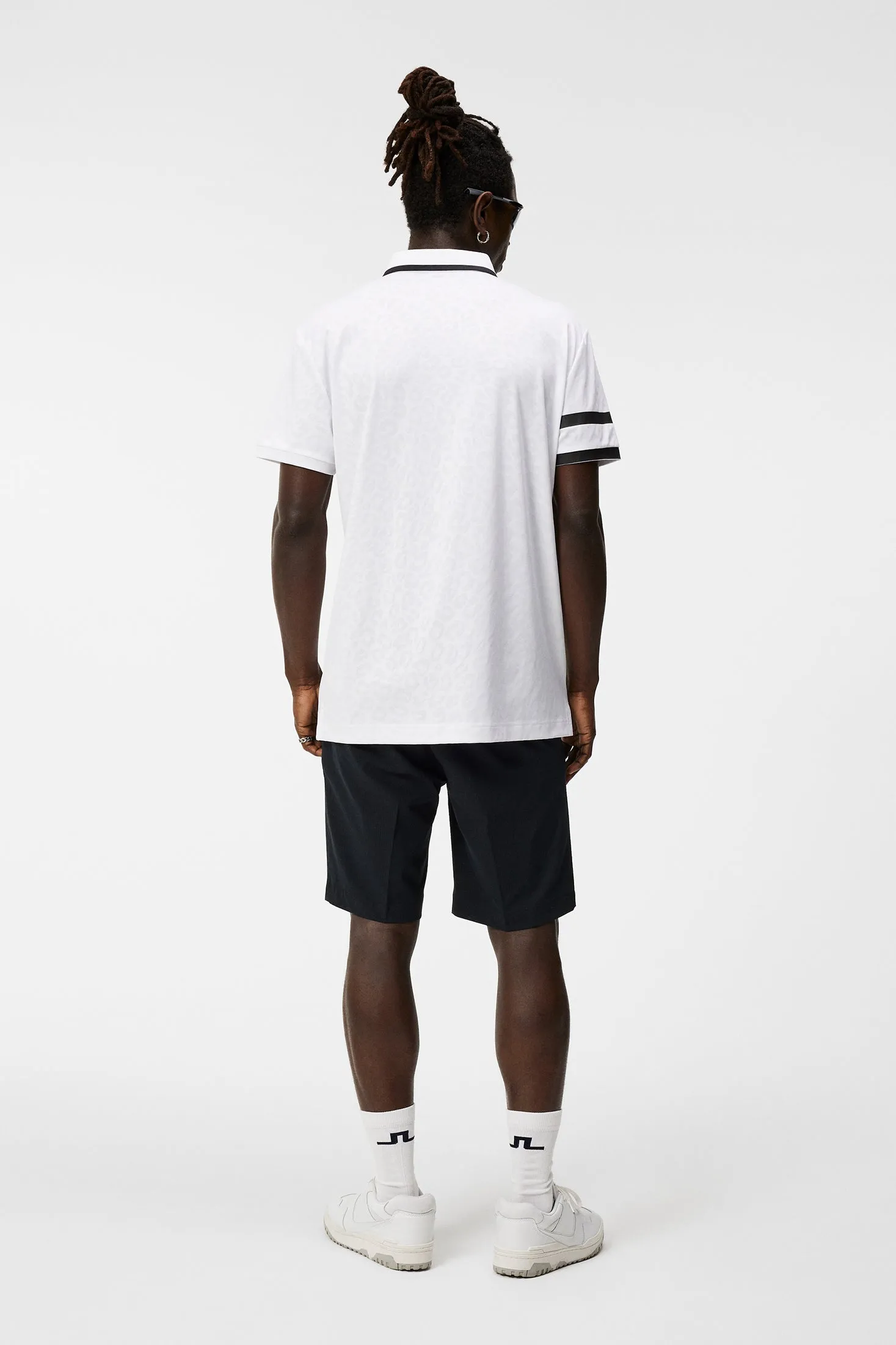 Boswell Regular Jacquard Polo / White