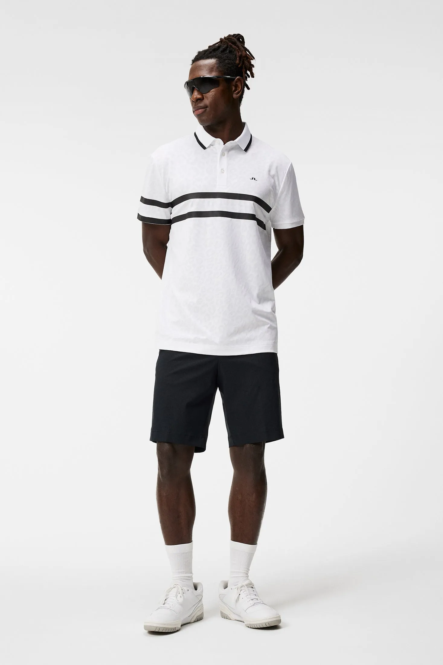 Boswell Regular Jacquard Polo / White