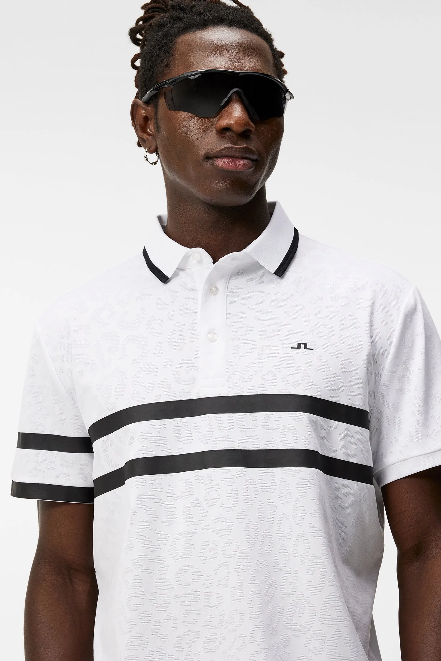 Boswell Regular Jacquard Polo / White