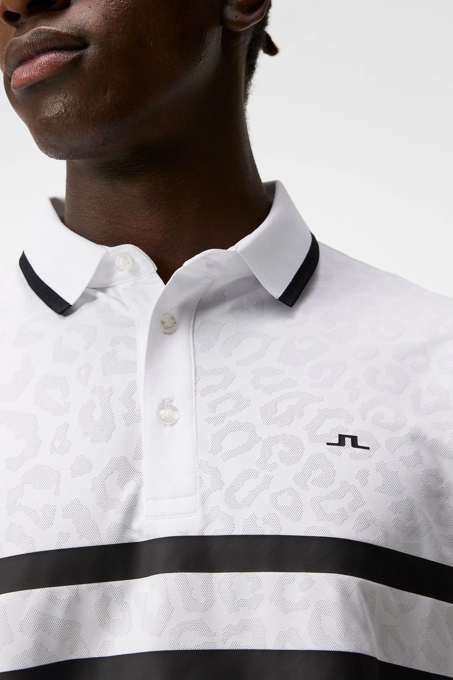 Boswell Regular Jacquard Polo / White