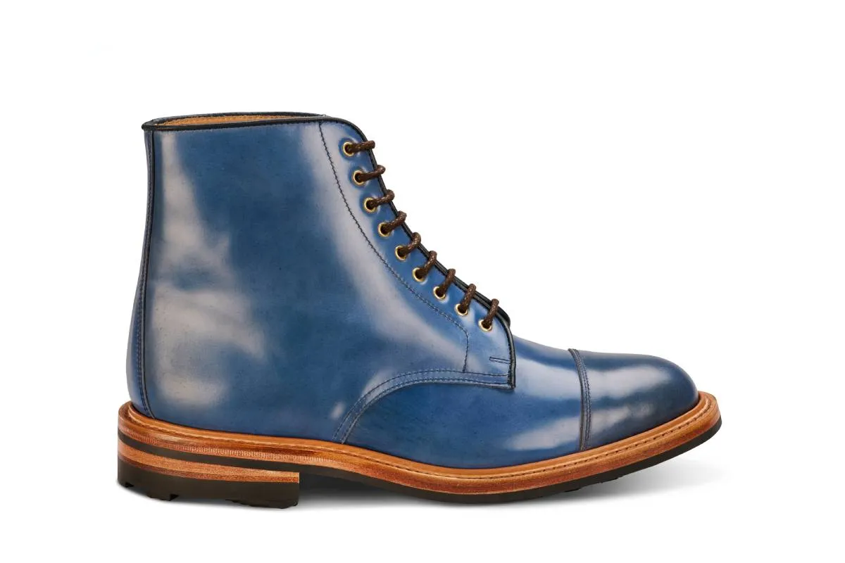 Brett ToeCap Boot - Blue Cordovan