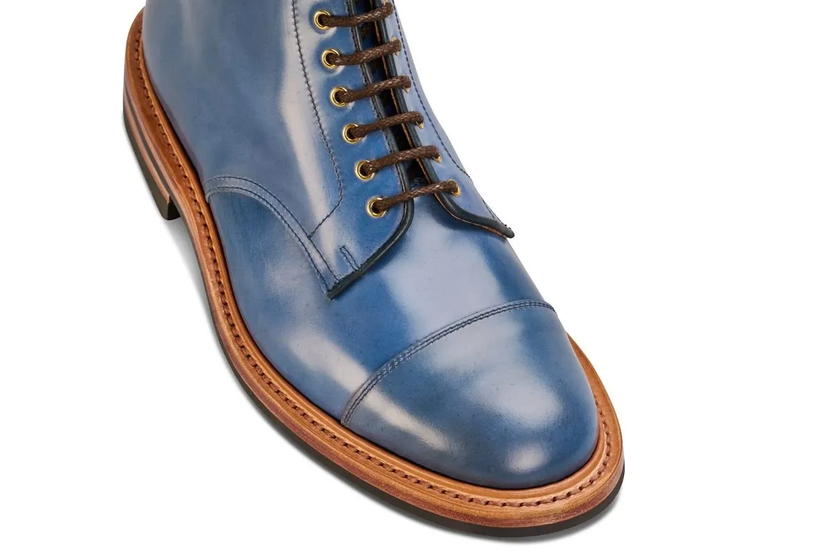 Brett ToeCap Boot - Blue Cordovan