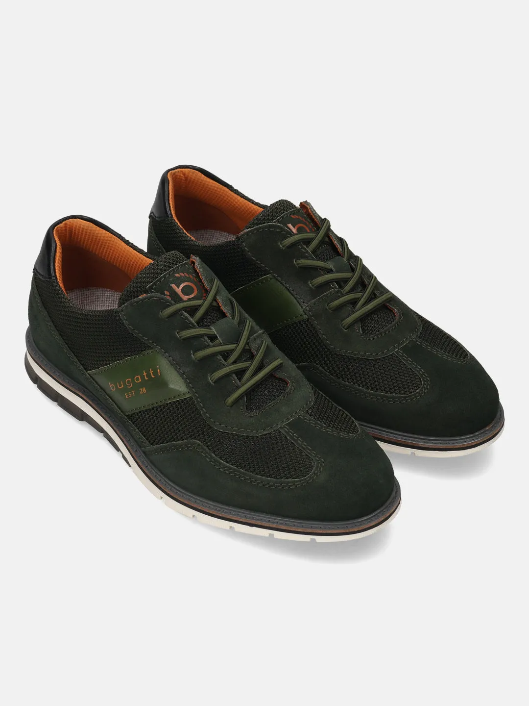 bugatti Dark Green Premium Leather Casuals shoes