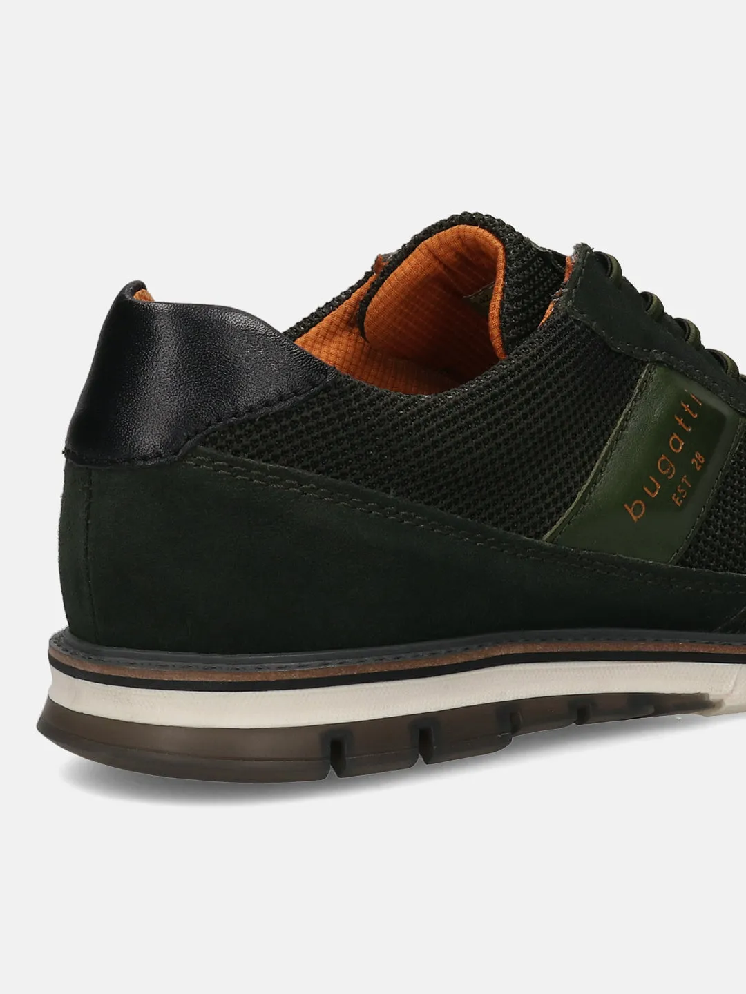 bugatti Dark Green Premium Leather Casuals shoes