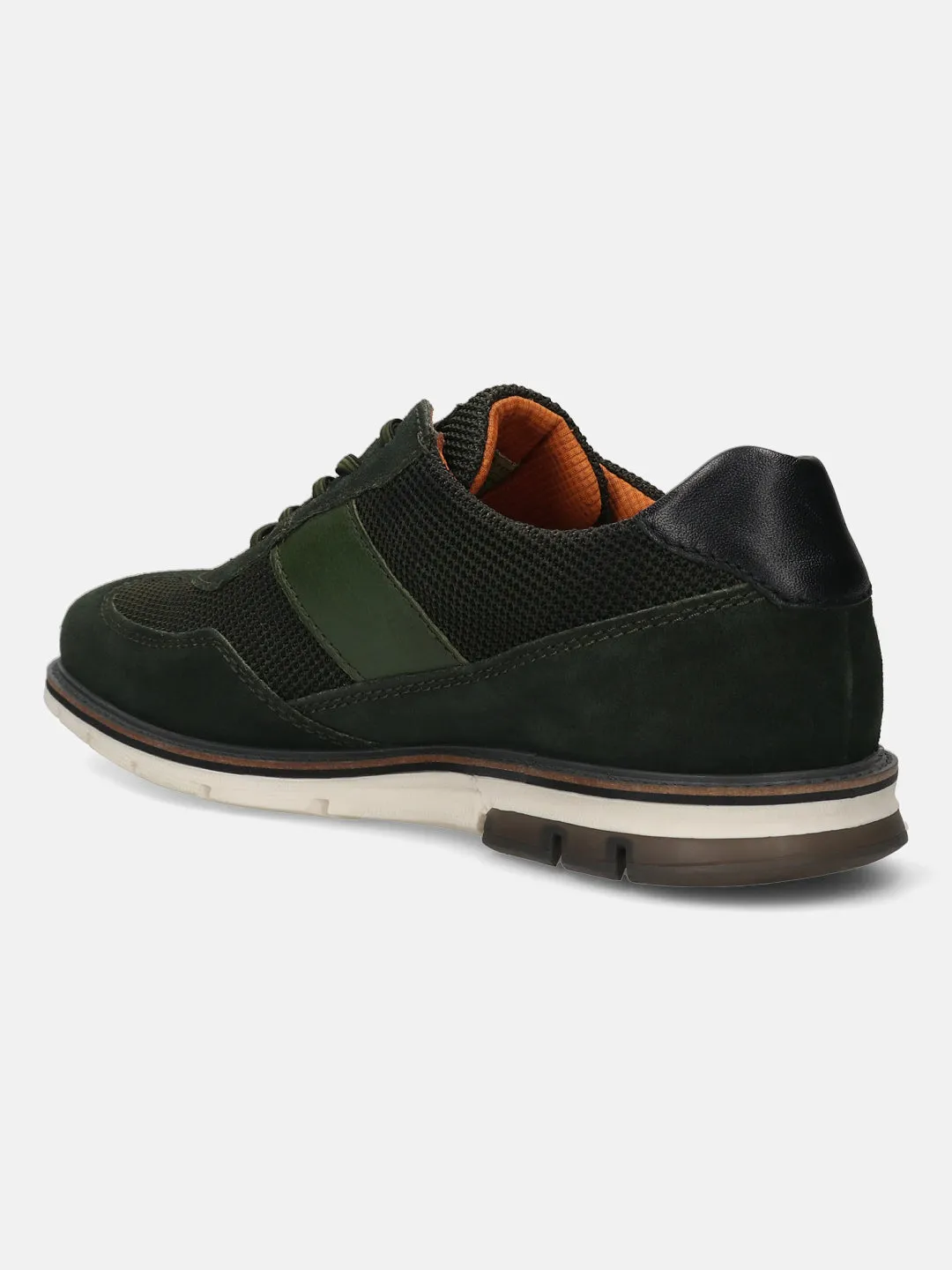 bugatti Dark Green Premium Leather Casuals shoes