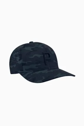 Camo Tech P Men's Golf Snapback Cap