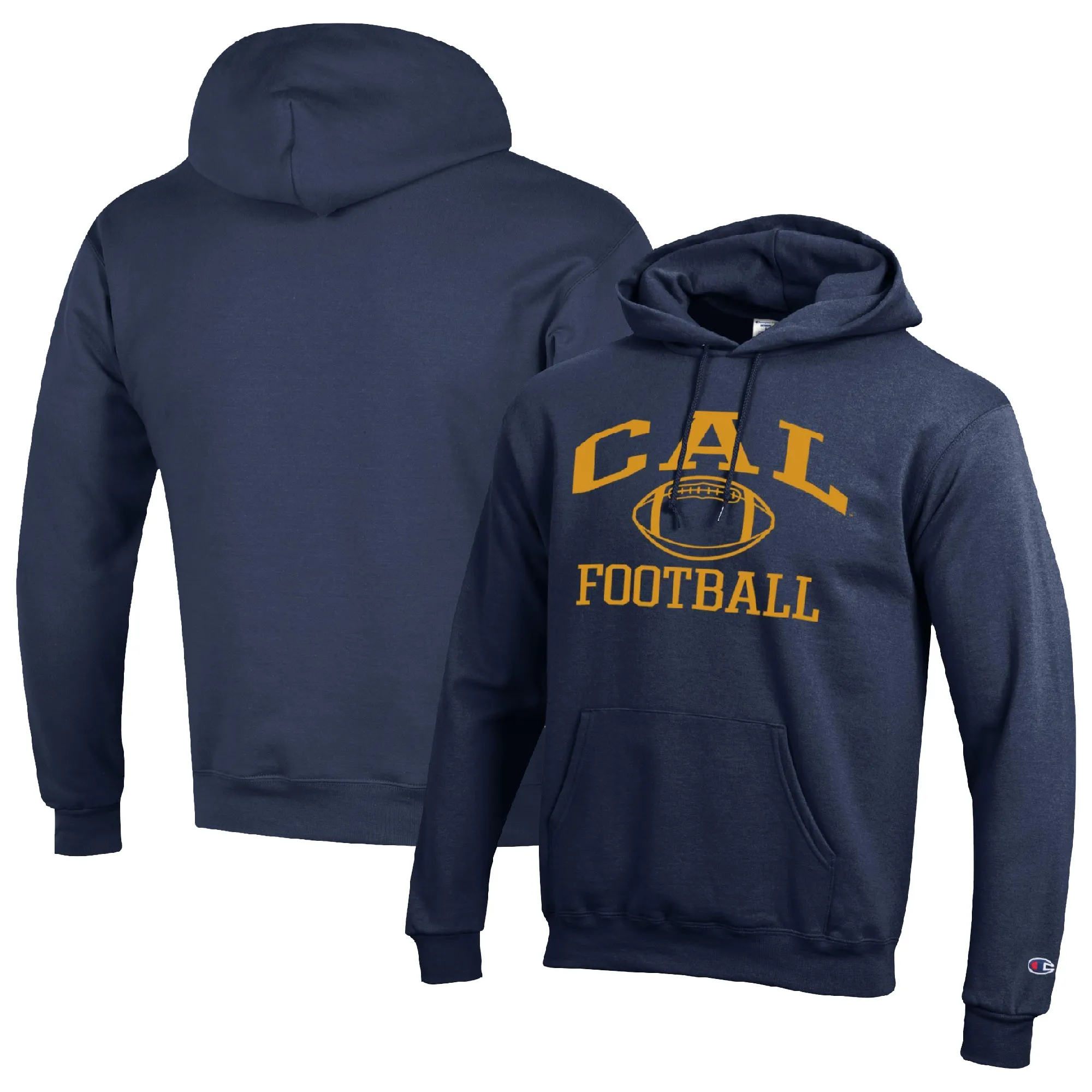 Champion Cal Bears Navy Football Icon Pullover Hoodie