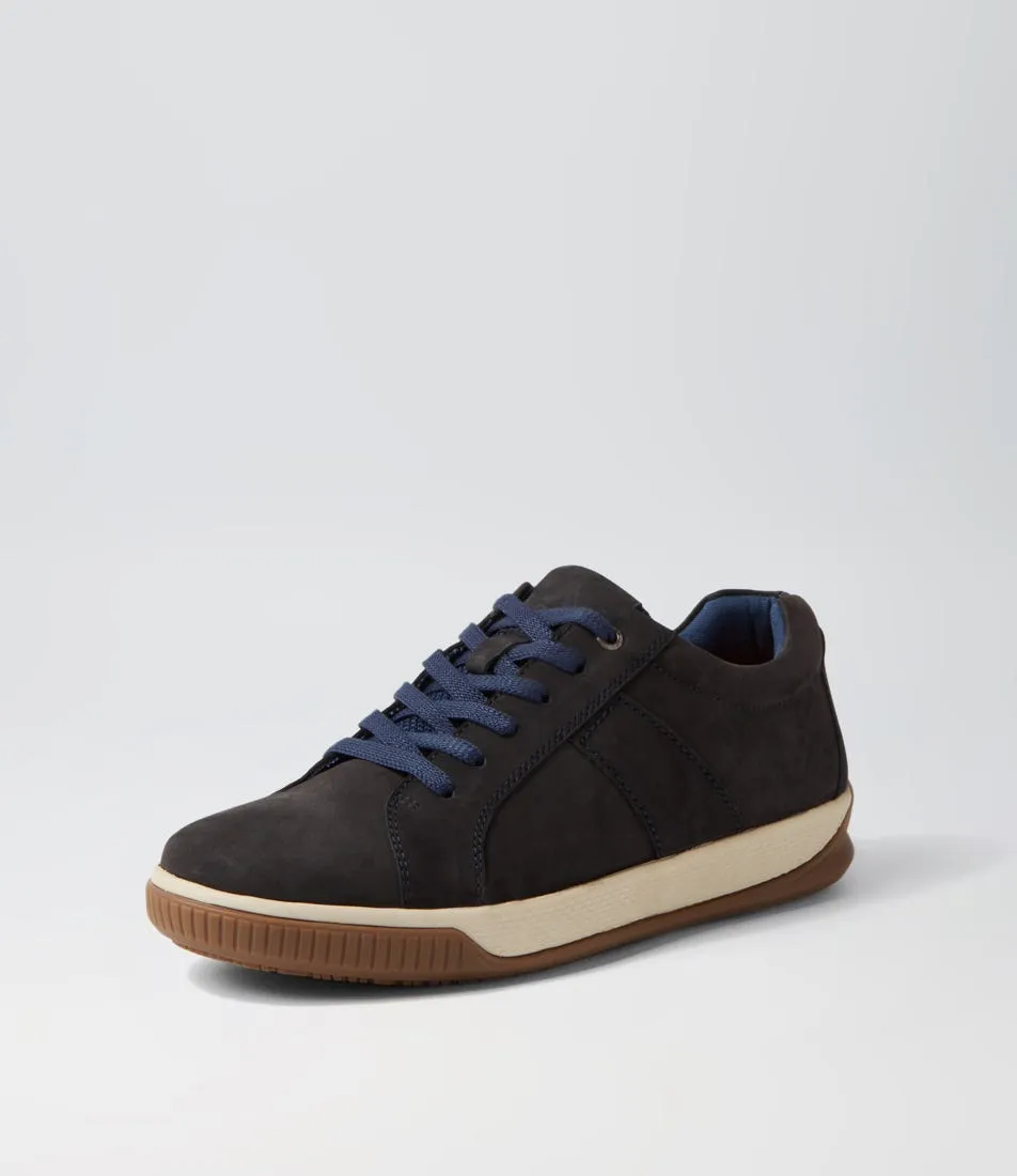 COLORADO Edo Navy Tumble Nubuck Sneakers