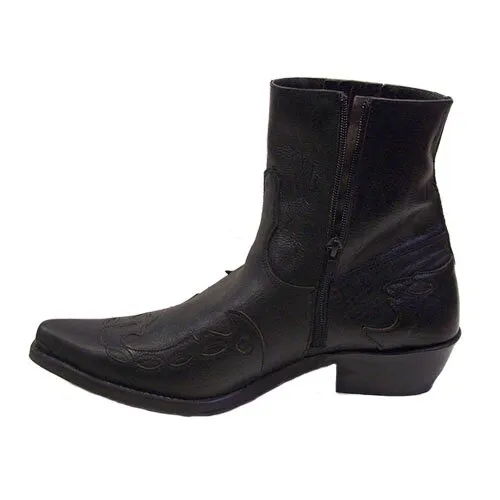 COMMANCHERO 677 BLACK LEATHER BOOT