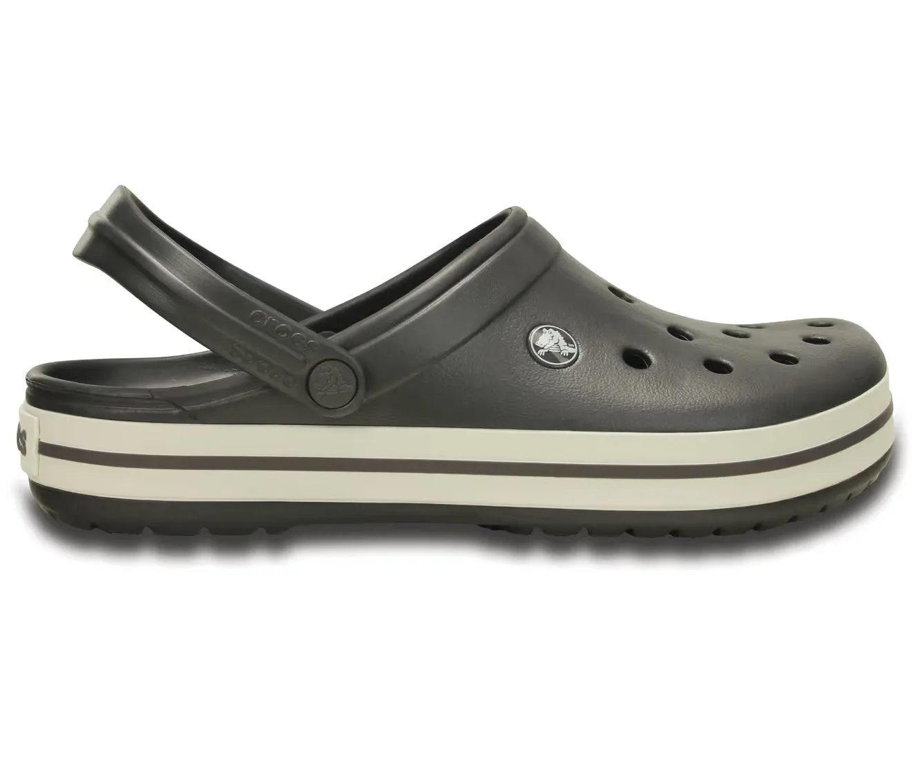 Crocs Mens/Women's Black/Charcoal Crocband 2.5 Sandals