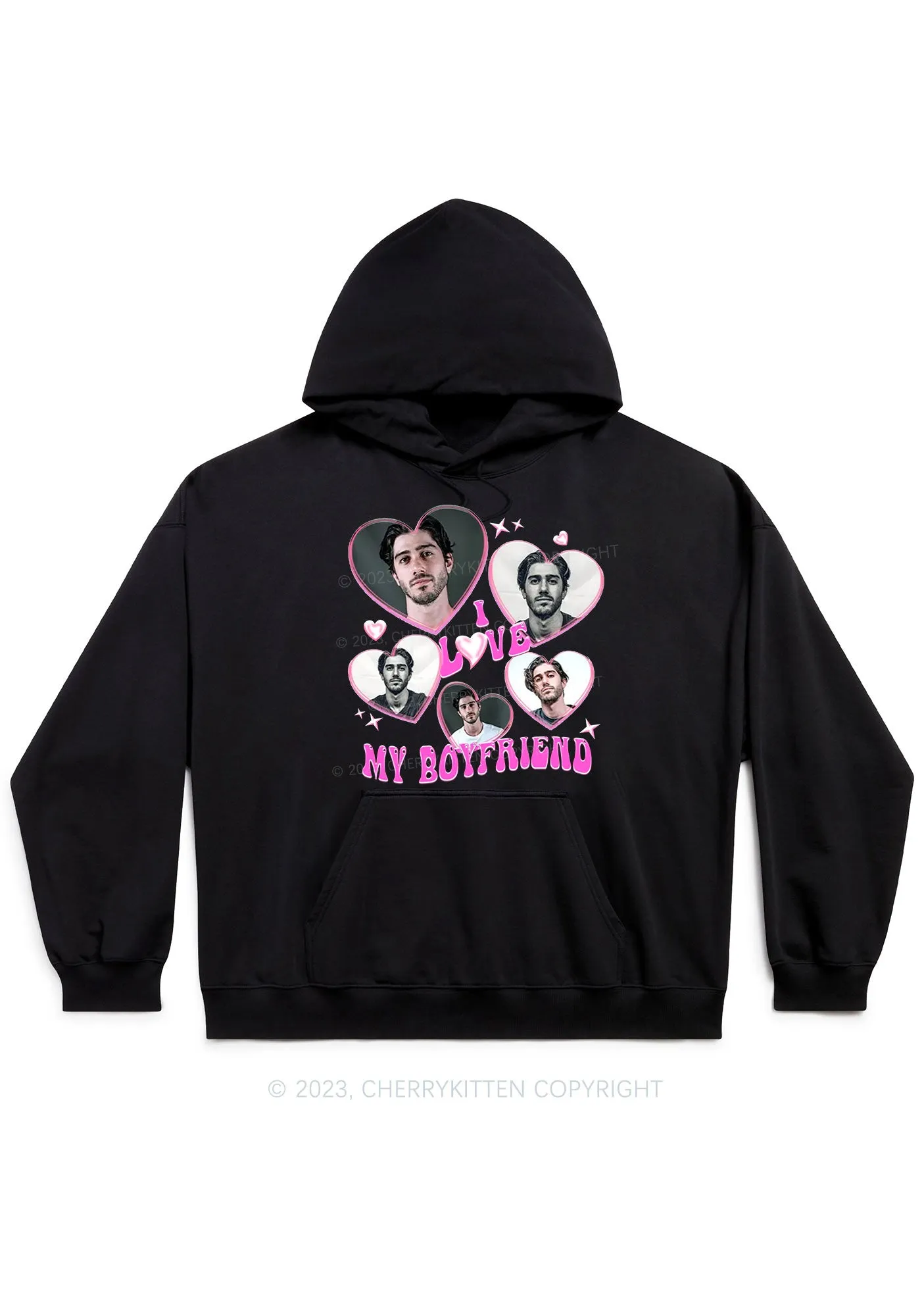 Custom BF&GF Photos Y2K Hoodie Cherrykitten