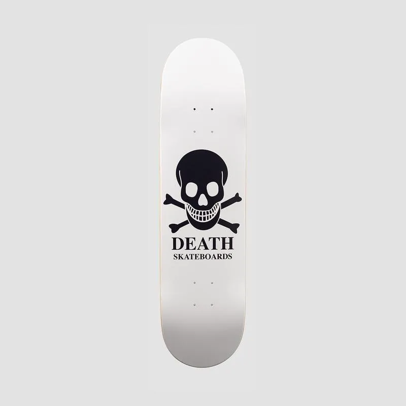 Death OG Skull Skateboard Deck White - 9"