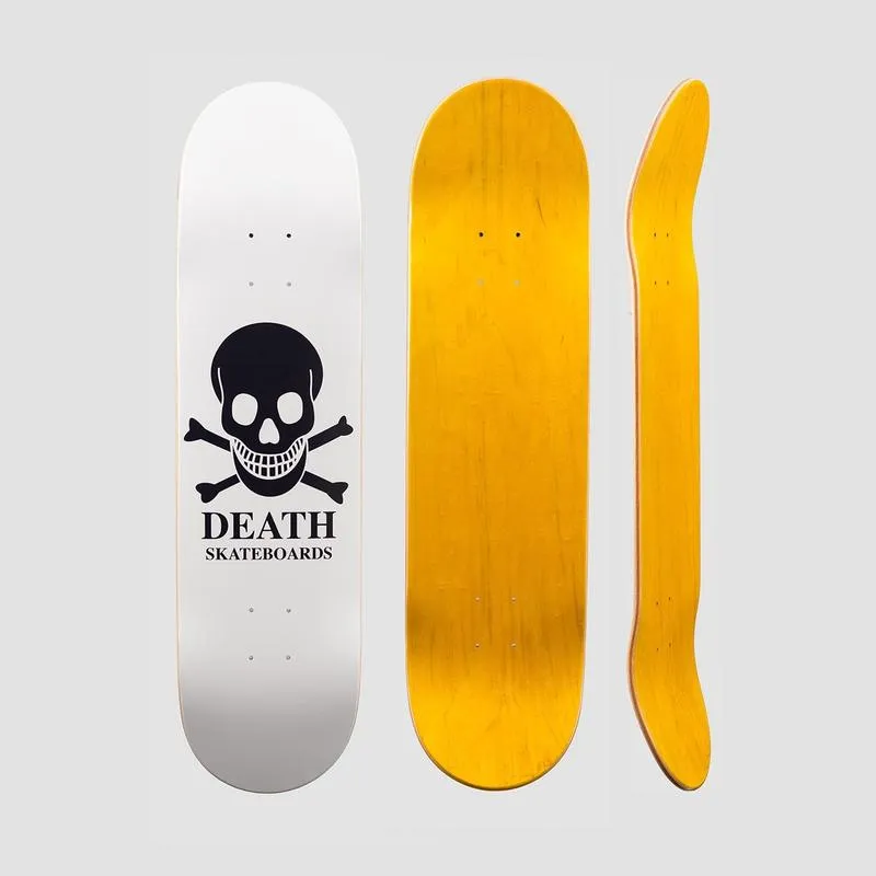 Death OG Skull Skateboard Deck White - 9"