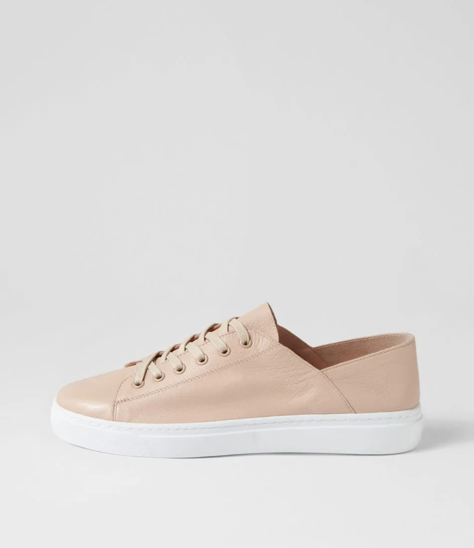 DIANA FERRARI Oaks Nude Leather Sneakers