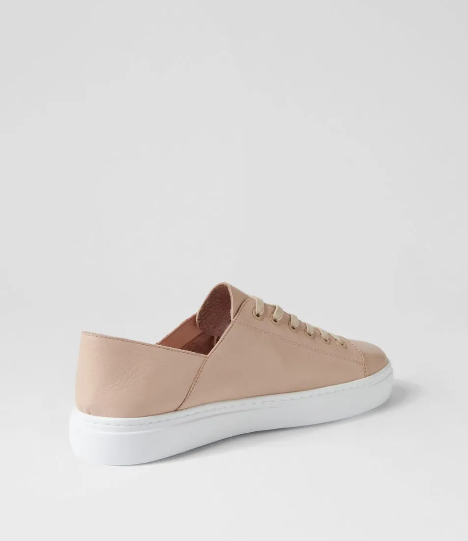 DIANA FERRARI Oaks Nude Leather Sneakers