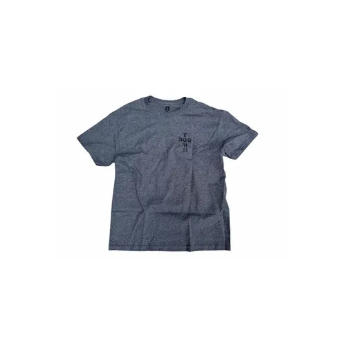 Dogtown Skateboards Shirt Cross Logo Charcoal Heather/Black