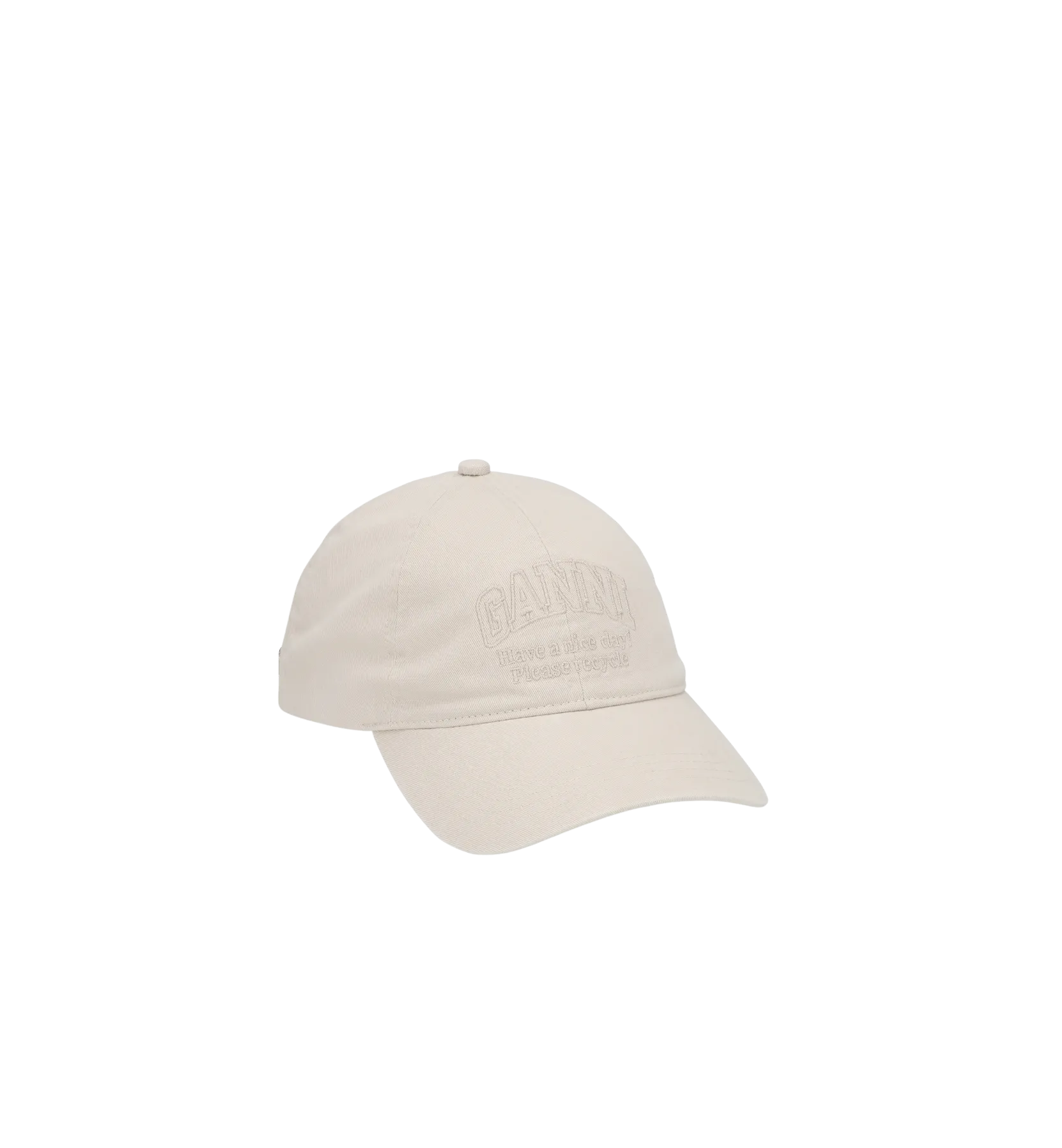 GANNI White Patch Cap