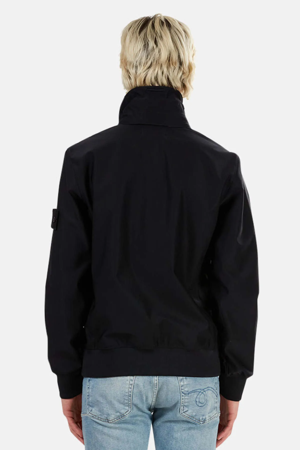 Ghost Piece Nylon 3/4 Zip Pullover - Black