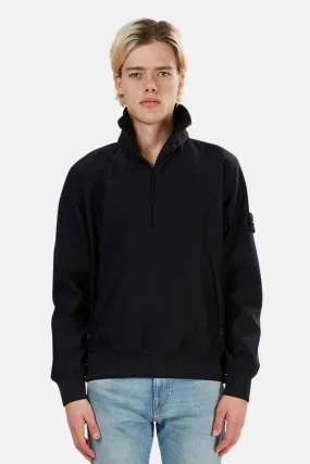 Ghost Piece Nylon 3/4 Zip Pullover - Black