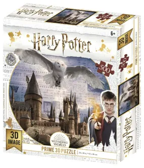 Harry Potter Hogwarts and Hedwig 3D Puzzle 500pc