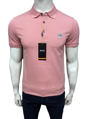 HB Square Logo Peach Polo