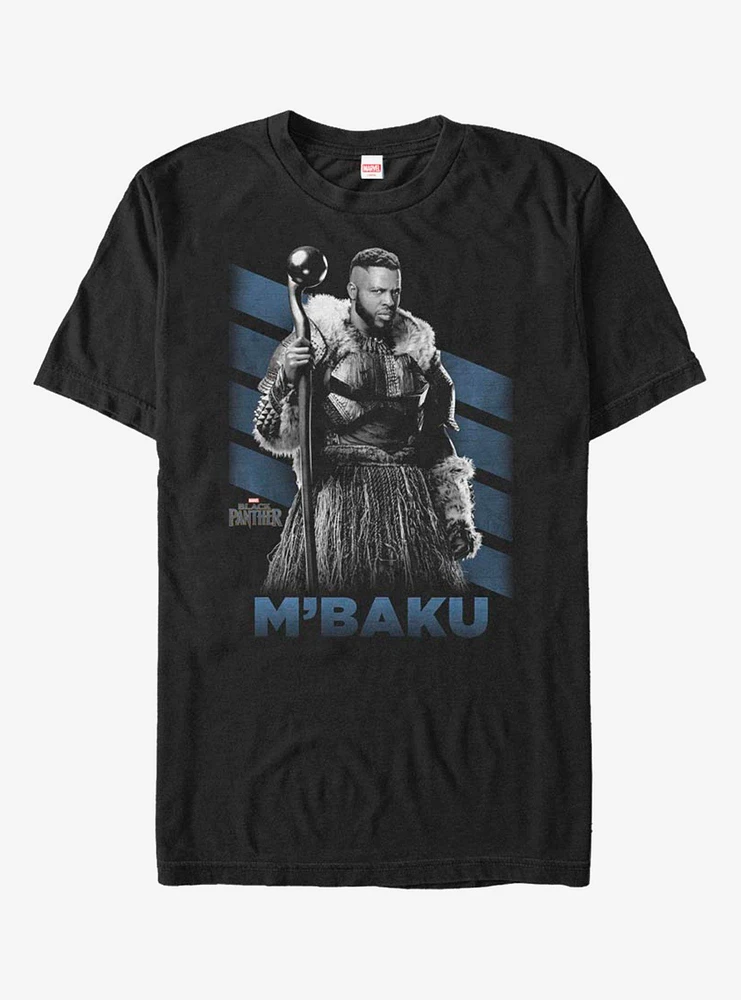 Hot Topic Marvel Black Panther Mbaku Stripes T-Shirt