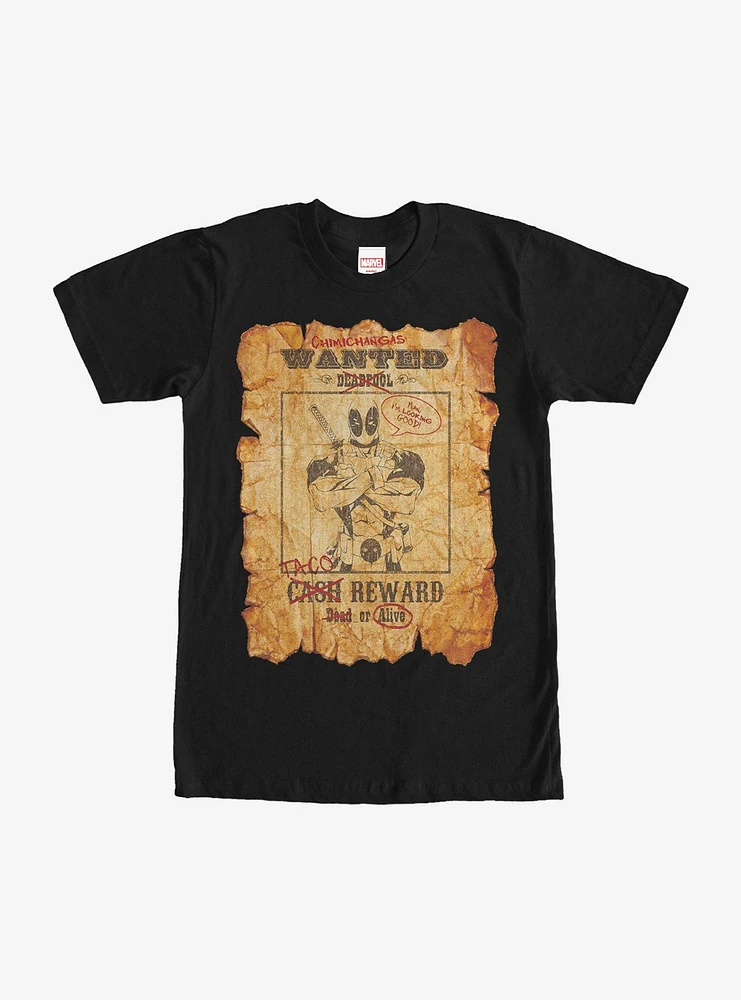 Hot Topic Marvel Deadpool Wanted Poster T-Shirt