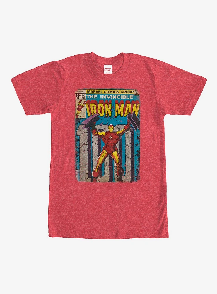 Hot Topic Marvel Iron Man Comic Book Cover Print T-Shirt