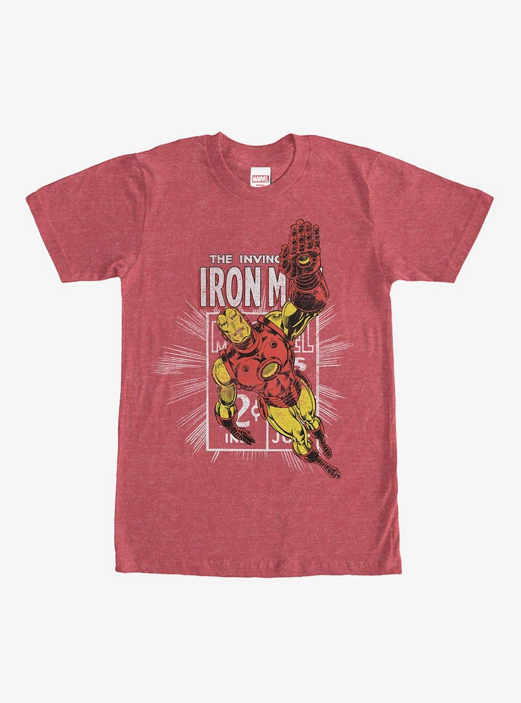 Hot Topic Marvel Iron Man Comic Book Cover T-Shirt