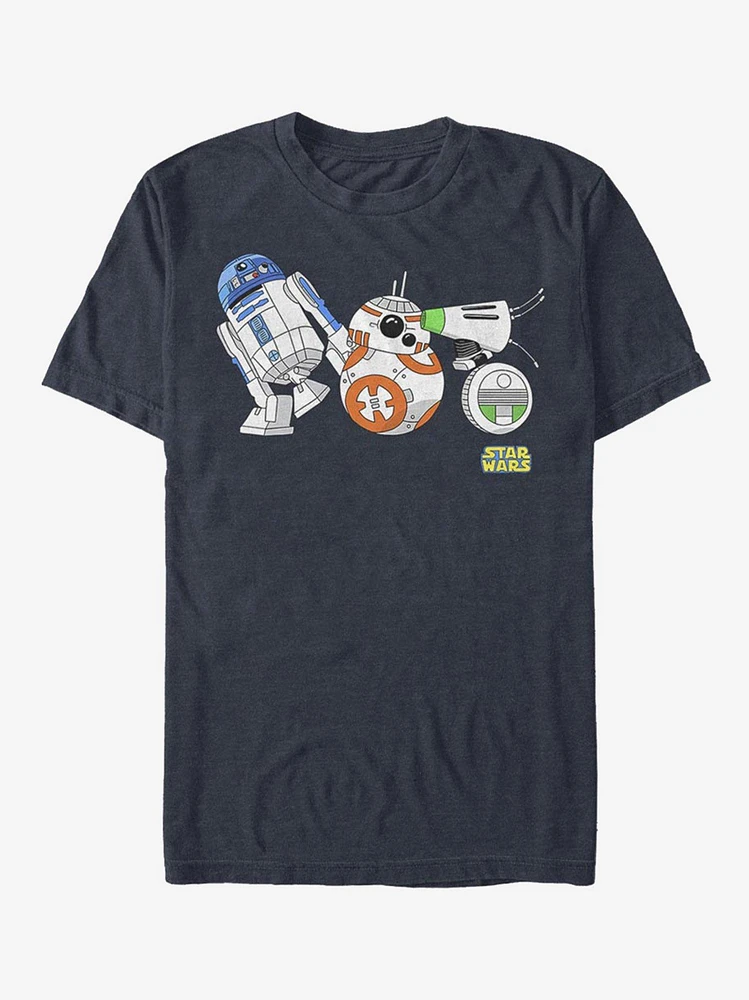 Hot Topic Star Wars Episode IX Rise of Skywalker Droid Lineup T-Shirt