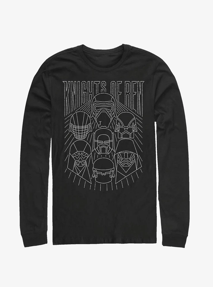 Hot Topic Star Wars Episode IX The Rise Of Skywalker Simple Outlines Long-Sleeve T-Shirt