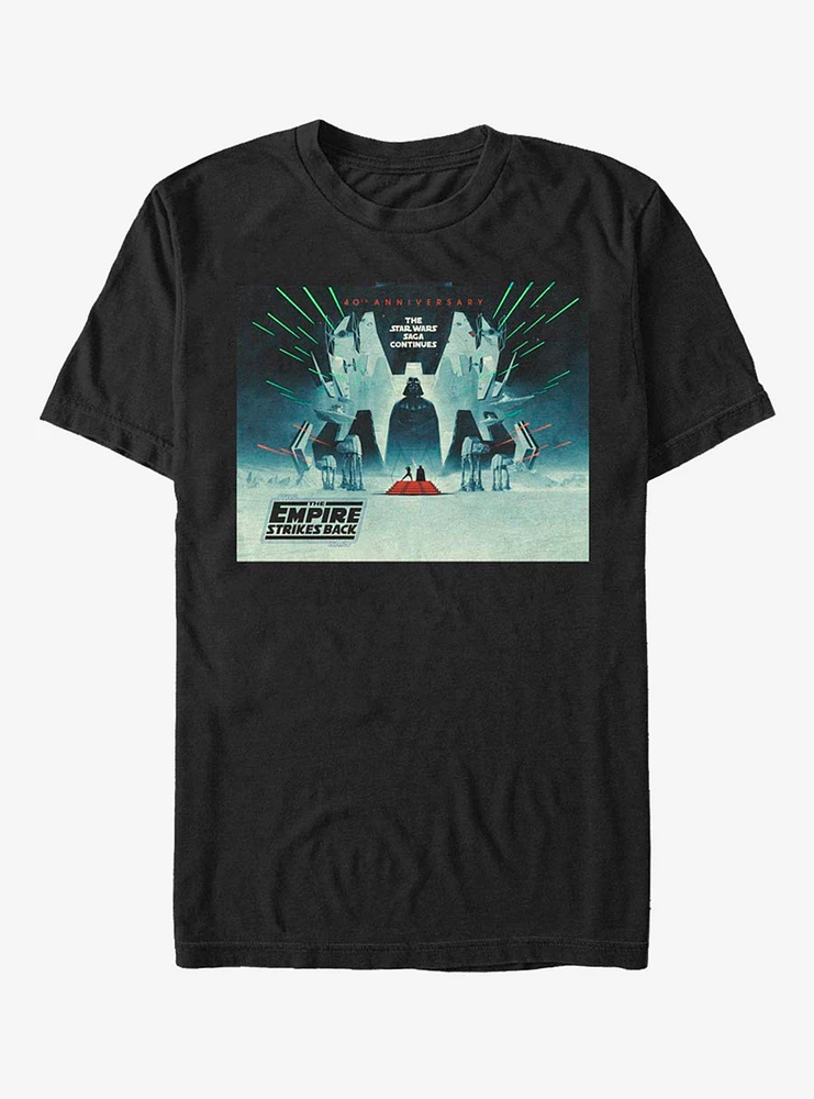 Hot Topic Star Wars Episode V: The Empire Strikes Back 40th Anniversary Wide Poster T-Shirt