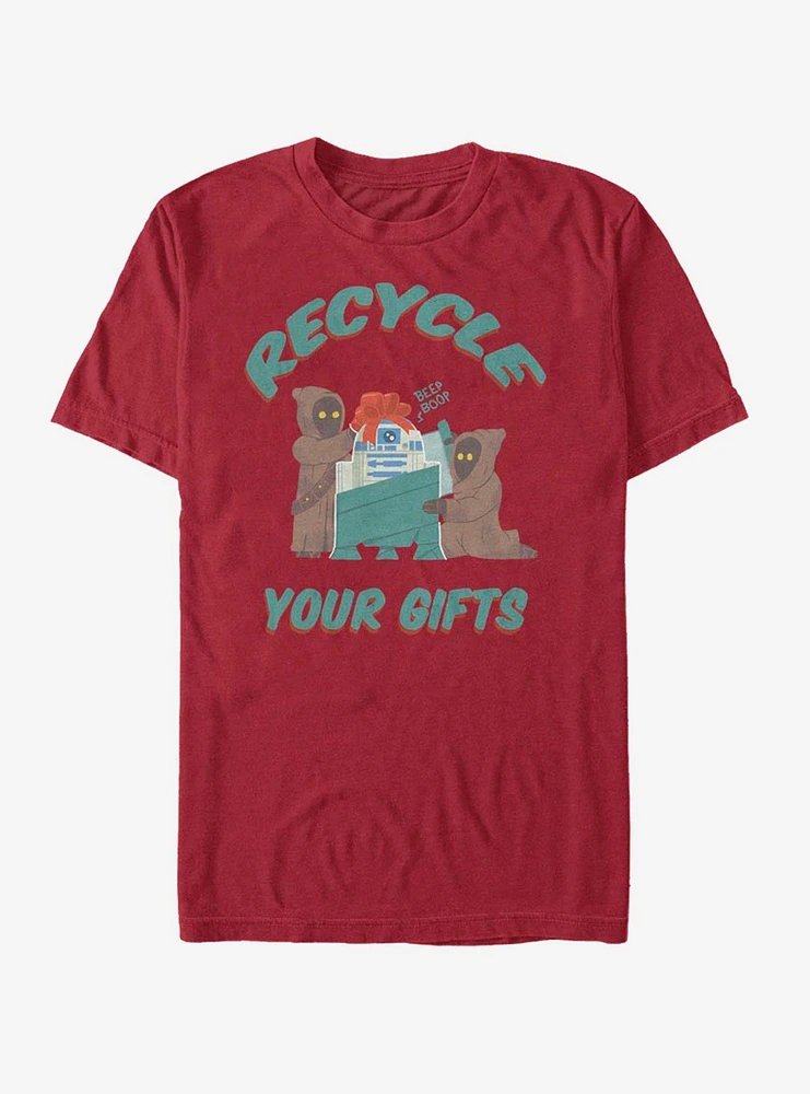 Hot Topic Star Wars Jawa Recycle Gifts Christmas T-Shirt